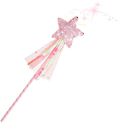 Prinzessin Zauberstab Prinzessin Star Wand Glitter Fairy Wand Magic Christmas Wand, Magie Glitter Star Wand für Geburtstagsfeiern für Mädchen Kostüm Party prop