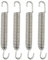 A ABSOPRO 4 Pcs Échappement Tuyau Ressort pour Motos 80mm 3.15 Couleur Argent