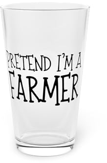 Teegarb Letter Blanket Funny Farmer Halloween Creativity Women Men Costume Hilarious Pun Pint Glass, 16oz 16oz