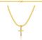 Amor Luxury Goldkette Herren 585, Kette Herren 925/585 - Königskette - Kreuz Kette 50 cm - Goldkette Kreuzkette, Herren Schmuck, Herren Geschenke - Halskette gold…