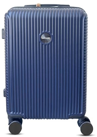 EXPLOORE Handgepäck Koffer 55x40x20cm Trolley, Leichter Robuster Hartschalenkoffer aus Premium ABS-Material mit TSA-Schloss, Reisekoffer mit Rollen, ideal als Koffer handgepäck, Midnight-Blau