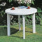 URBNLIVING Bistrotisch für den Außenbereich, rund, 90 cm, Kunststoff, für Garten, Terrasse, Esszimmer, Beistelltisch, Schwarz, psp-14147