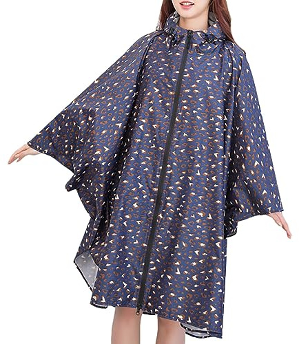 Bastwahl Regenmantel Damen Wasserdicht mit Reißverschluss Jacke Einfarbig Regenschutz Eextra Lang Regenmantel Unisex Regenkleidung Damen/herren Regenponcho Für Wandern Jagd Regenjacke