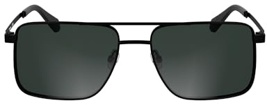 CALVIN KLEIN JEANS Men's Sunglasses CKJ25201S - Matte Black with Solid Grey Lens