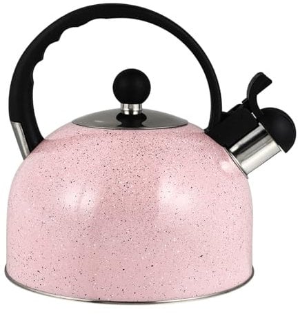 Generic 1pc Whistling Kettle Stainless Steel Tea Pot for Fast Boiling Kitchen Gadget for Home Brewing Comfortable Handle Design Random