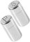 ULTECHNOVO 2 Piezas tarro de condimento de acero inoxidable agitador de condimentos grande botella de pimienta Coctelera de condimentos de acero inoxidable salero para cocina pimentero Plata
