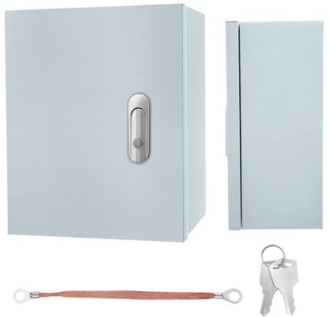Eirolace Schaltschrank Außen Wasserdicht Verteilerkasten, Robust pulverbeschichtet, Drehverschluss,verstärkte Montageplatte & Dichtring. Ideal für Industrie,Gewerbe,Wohnen((30x40x20 cm))
