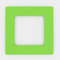Single Light Switch Socket Coloured Acrylic Surround Finger Plate - Huge Colour Choice (Lime)