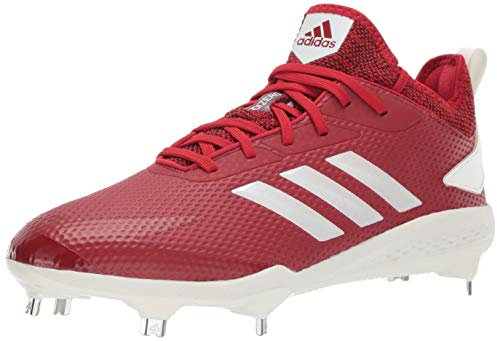 adidas Herren Adizero Afterburner V Baseballschuh, Rot (Power Red/Cloud Weiß/Schwarz), 46 EU