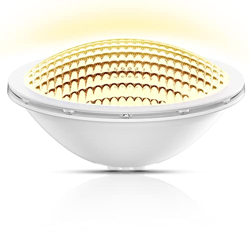 LyLmLe LED Piscina PAR56,18W Foco LED Piscina Sumergible Iluminación LED Empotrados, 1440lm, Ángulo de 120 °, Impermeable IP68, 12V DC/AC, 3000K