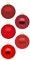 Inge Glas Magic Weihnachtskugeln klein | 36 Kugeln 4cm | Christbaumkugeln aus Glas (Ruby Red | rot matt/Glanz)