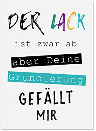 Nastami Postkarte Geburtstag Lack ist ab Geburtstagskarte, Geburtstags Postkarte, Karte Geburtstag Geschenk Glückwunschkarte