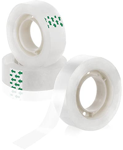 Ruban Adhésif,Nicegoing Papier Collant être Peut Utiliser Pour le Distributeur 15m x 17mm,Ruban Adhesif Forfait 3