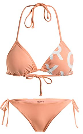 Roxy Beach Classics Tie Side - Triangle-Bikini-Set für Frauen Rosa