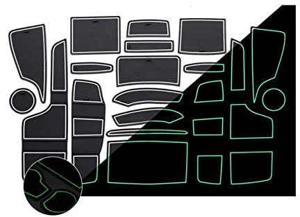 Door Groove Dust-proof Pad For F&ord For Ranger P375 2015-2021 2016 Rubber Anti-slip Mat Cup Holder Storage Gate Slot Sticke (Color : 3)