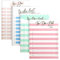 Belle Vous (4er-Pack) Tagesplaner Block für To Do Listen in Verschiedenen Farben - 50 Blatt Todo Liste Block mit Undatierten Seiten - Kleiner Notizblock für Einkaufslisten, Zeitmanagement & Tagespläne