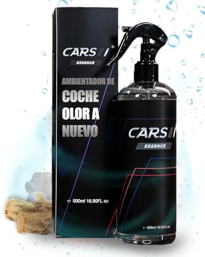 CARS ESSENCE Ambientador para Coche 500ml | Perfume para vehículos | Tu coche con olor Fresco y Duradero | Neutraliza y elimina olores