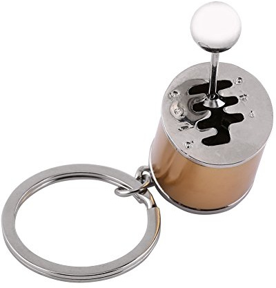 ANKROYU Auto Schalthebel Schlüsselanhänger, Kreativer Auto Schalthebel Modell Schlüsselanhänger, Turbo Schlüsselanhänger, Schlüsselanhänger(Gold)
