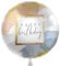 Eleganter Folienballon Happy Birthday Ballon Geburtstag modern Luftballon Geburtstag Geschenk Frauen Männer, Helium geeignet, Blau Gold, Made in EU