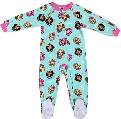 Royal Boys Kuschelige Fleece-Decke für Babys und Kleinkinder, rutschfeste Füße, Reißverschluss vorne, Decke, princess, 4 Jahre