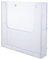 VIDETOL 4 Stück Acryl Wandprospekthalter A4, 224 x 42 x 241 mm Transparent Flyerständer, Prospekthalter Wand Mit Schraube Expansionsrohr für Menü, Kataloge, Flyer