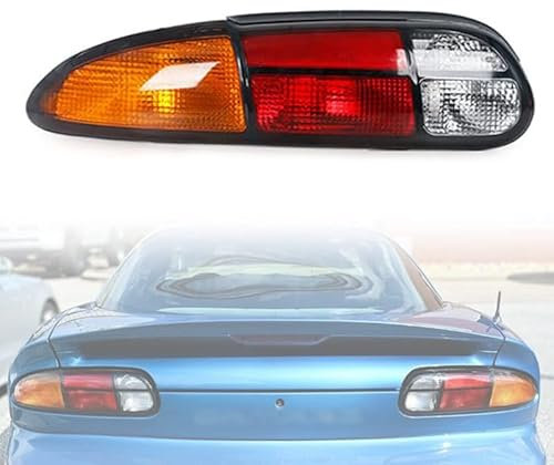 BYBEST Rücklicht Heckleuchte Rückleuchte für Camaro 1993-2002, Auto Heckklappe Rückleuchten Linke Rechte Rücklichter Gehäuse,Red- Left