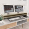 ARKEM Monitorständer Sonoma-Eiche 100x24x13 cm Holzwerkstoff Pc StäNder TischerhöHung Aufsatz