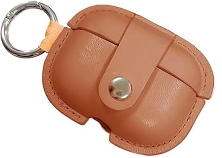 CBFGGOEUDFBS Leder Abdeckung for Airpods Fall for TWS Kopfhörer Schutzhülle for Airpods 3/ for Airpods Pro/ForAirpods Pro 2 (Color : Brown, Size : for Airpods pro 2)