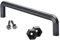 SOTECH Möbelgriff RAGNAR BA 160 mm schwarz antik Schubladengriff Schrankgriff mit Griffsockeln zur optionalen Montage