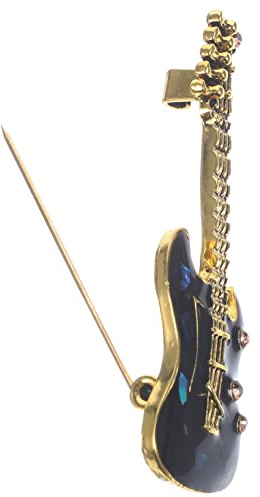 PACKOVE Anstecker Gitarrenbrosche aus Legierung Schlichte Kragenbrosche Metallstift für Kleidung Elegant und Einzigartig