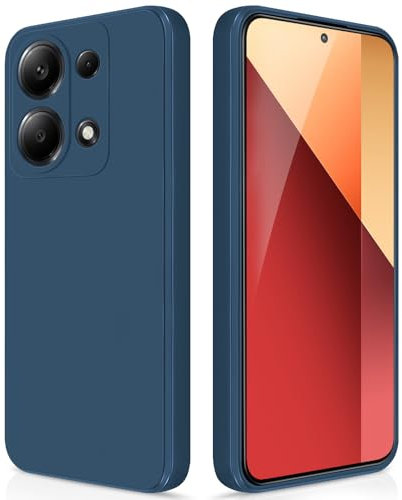 GiiYoon Funda para Xiaomi Redmi Note 13 Pro 4G/Poco M6 Pro 4G, Case de Silicona Suave de TPU Carcasa Protector de Goma Fexible Prueba Liviano y a Delgado de Golpes Antirrayas para Teléfono (Azul)