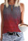 Tanmolo Damen Tank Top Ärmellos Oberteile Sommer Tanktops V-Ausschnitt Blusentop Strand Sexy Vest Top Bluse Farbverlauf, XL