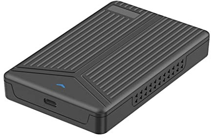 Navna USB 3.1 Hard Drive Disk Enclosure for 7MM/9.5MM/15MM Hard Drives, Black ABS Material, Tool-Free Installation, 2.5 Inch