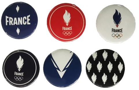 PARIS 2024 6 x magnets France Olympique - JO Collection officielle Jeux Olympiques et Paralympiques