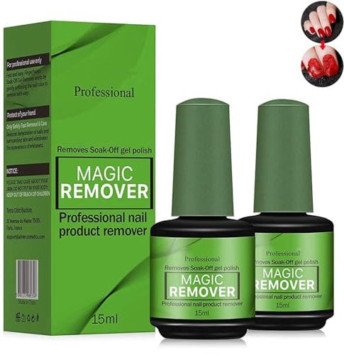 Nail Polish Remover 15ml Quick Nail Polish Remover Efficient Nail Polish Remover Easy And Nail Polish Products Kny423 (Green, 3.1x6.8)