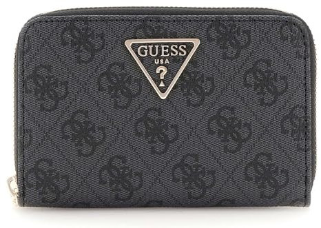 GUESS Laurel SLG Medium Zip Around Wallet Coal Logo