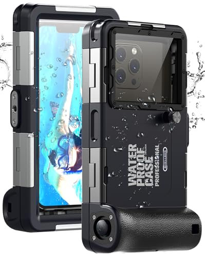 Pochette Étanche Universelle IPX8 - Coque Protection Plongée 15M - Compatible iPhone, Samsung, Huawei, Xiaomi, Oppo, Vivo, LG - Smartphones 4.7-6.8 - Housse sous-Marine (Noir)