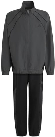 adidas Unisex Kinder Color Block Woven Track Suit, grey six/black/white, 5-6 Years