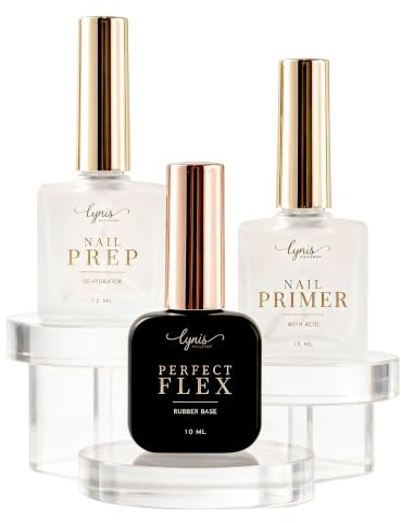 Primer HAFTUNGS-Set für FEUCHTE Nägel für wenige Liftings mit Primer, Dehydrator & Perfect Flex für Kunstnägel, Lynis-Nailshop.de