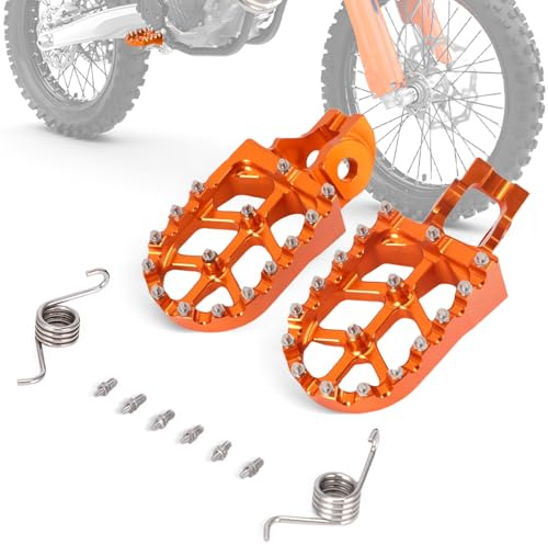 Repose Pieds Moto Large Cale Pied Moto CNC pour SX EXC XC TC TX FS MC EC EX 85 125 250 250F 300 350 350F 450 450F