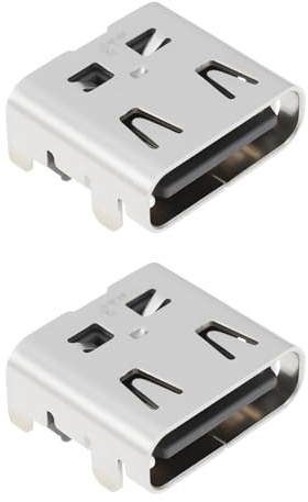 Briny River 2 Pcs Laptop Charging Port Socket Type C Charging Port Compatible with ASUS ZenBook 14 Q409ZA