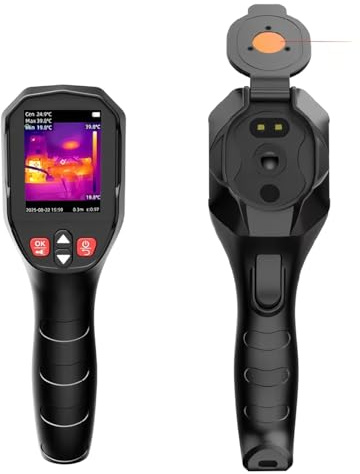 TOOLTOP ET693A Pro Handheld-Wärmebildkamera, wiederaufladbar, Infrarot-Wärmebildkamera, 200 W, sichtbares Licht, elektronische Wärmekamera (ET693A Pro mit Mikroobjektiv)