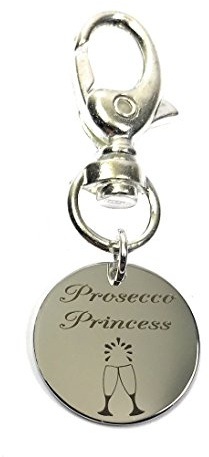Libby's Market Place Prosecco Princess Charm Keyring