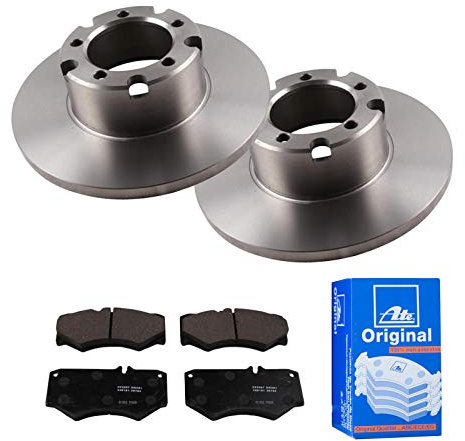 ATE Bremsen-Set 2 Bremsscheiben + Bremsbeläge Bremsensatz Einbau Vorne Bremsscheiben-Set Scheibenbremsen IJF141DAH9 passend für Mercedes T1 601 602