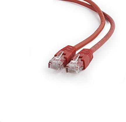 Gembird PP6U-3M/R U/UTP Red Cat6 Network Cable (3M Cat6, U/UTP (UTP), RJ-45, RJ-45, Red)