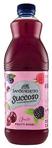 San Benedetto, Succoso Frutti Rossi, 1500 ml. Bevanda a base di frutta leggera e dissetante in Acqua Minerale Naturale, ideale per tutta la famiglia.