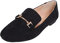 Feversole Women's Fashion Trim Deco Loafer Slippers,Pantofole Decorative alla Moda per Donna