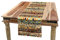 ABAKUHAUS Primitive Tischläufer, mexikanische Art, Esszimmer Küche Rechteckiger Dekorativer Tischläufer, 40 x 180 cm, Beige Aprikose