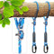 BeneLabel 2er Schaukel Befestigung Baum, 150cm Hängematte Aufhängung Seil Einstellbar Hängesessel Gurt mit Karabiner Baumschaukel Nestschaukel Balkenbefestigung, 454kg/10mm Durchmesser, Blau
