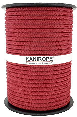 Kanirope® PP Seil Polypropylenseil MULTIBRAID 12mm 100m Farbe Bordeaux (0107) 16x geflochten